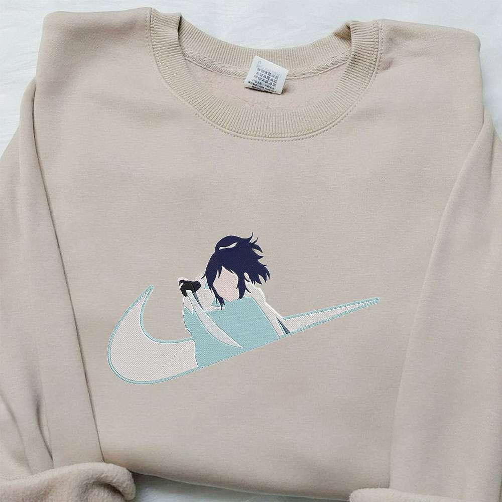 Yamatonokami Yasusada X Nike Swoosh Anime , Anime Embroidered T-shirt Sweatshirt Hoodie, Inspired Anime Movie, Best Gift for Anime Fans