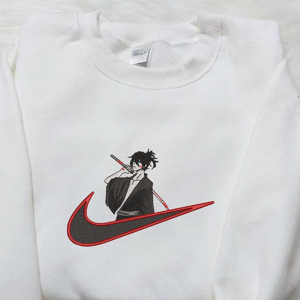 Yato Noragami X Swoosh Anime Embroidered Sweatshirt Anime Embroidered Shirt Custom Embroide 3 , Anime Embroidered T-shirt Sweatshirt Hoodie, Inspired Anime Movie, Best Gift for Anime Fans
