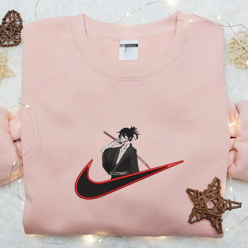 Yato X Nike Swoosh Anime , Anime Embroidered T-shirt Sweatshirt Hoodie, Inspired Anime Movie, Best Gift for Anime Fans