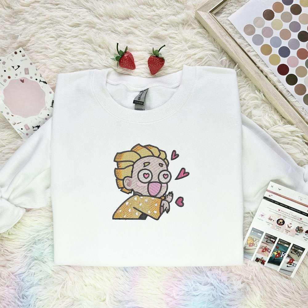 Zenitsu Kimetsu No Yaiba Anime Embroidered Shirt , Anime Embroidered T-shirt Sweatshirt Hoodie, Inspired Anime Movie, Best Gift for Anime Fans