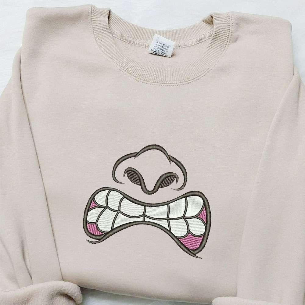 Zombie Mouth Embroidered Sweatshirt Halloween Embroidered Hoodie Best Halloween Gift Ideas