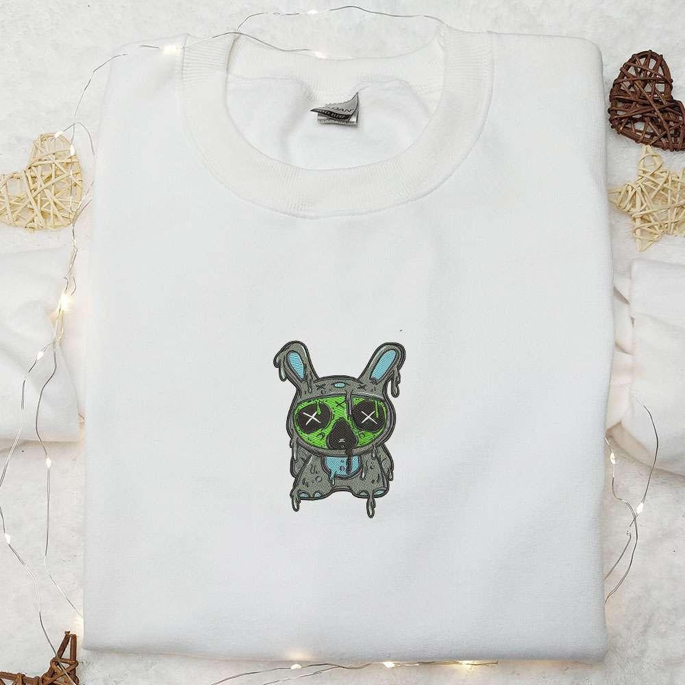 Zombie Stitch Embroidered Sweatshirt Disney Characters Embroidered Hoodie Best Halloween Gift Ideas