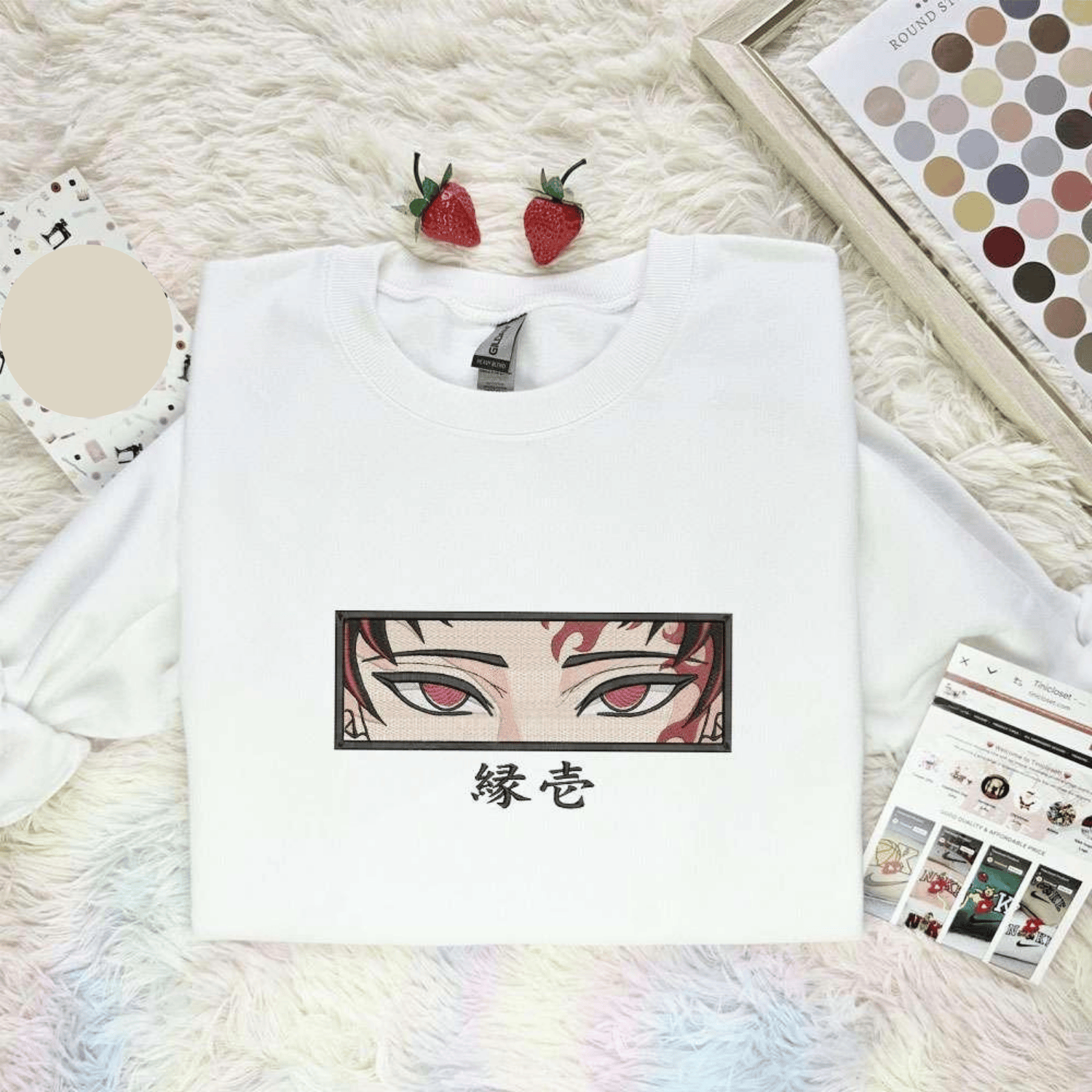 Zoro X Nike Embroidered Shirt One Piece Anime Embroidered Hoodie, Inspired Anime Movie, Best Gift for Anime Fans